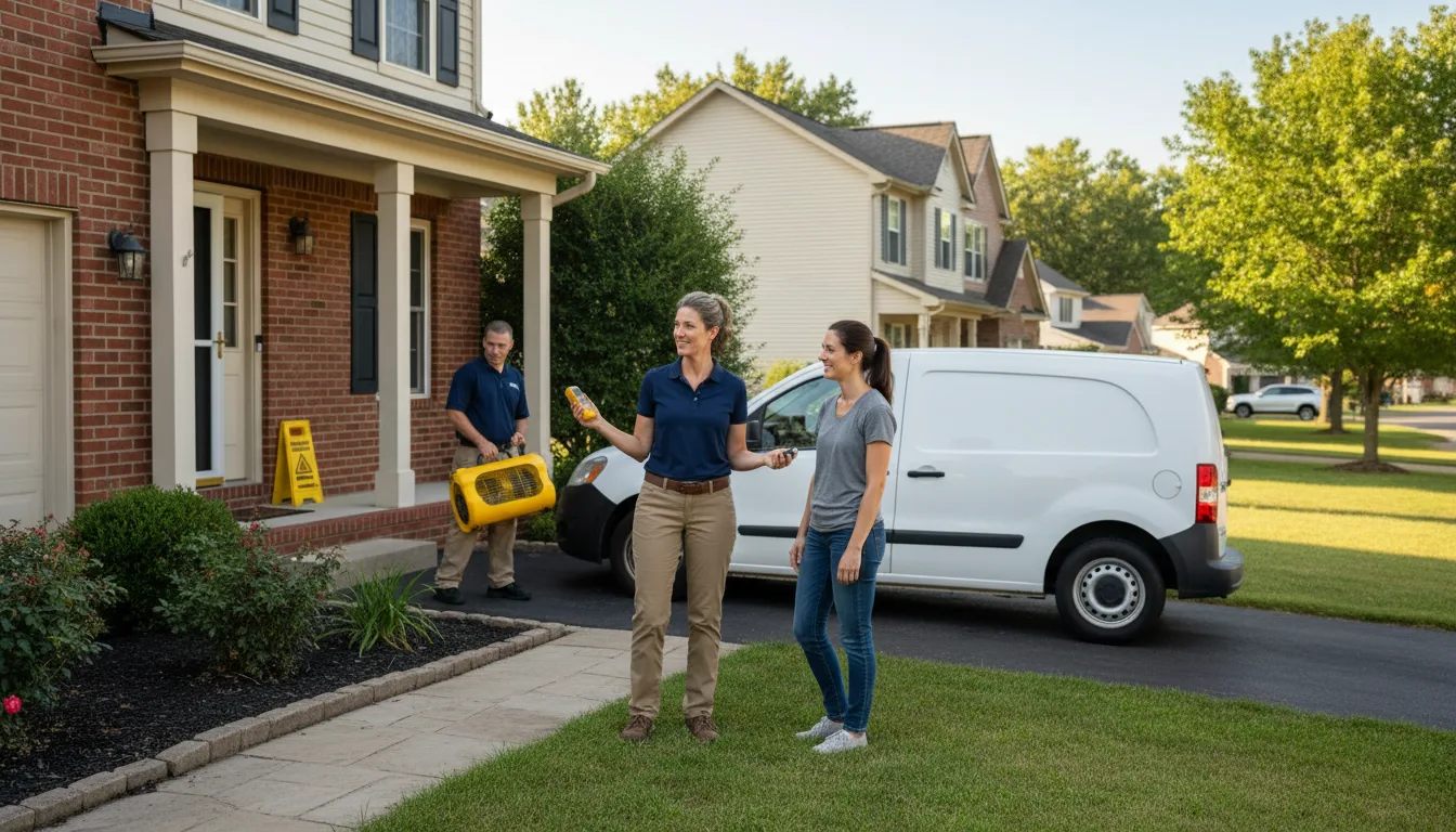 Residential water damage restoration in Bakersville, NC